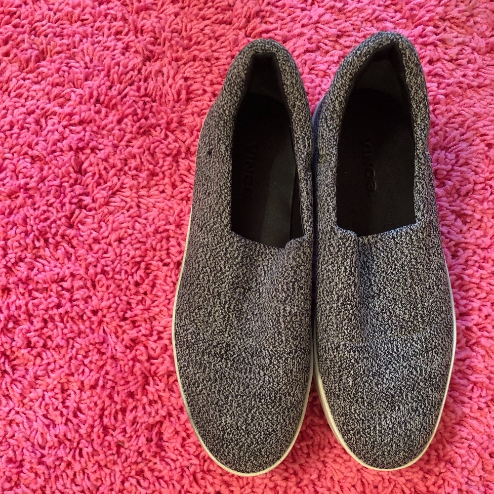 VINCE Warren Sneaker Black/White Size 6